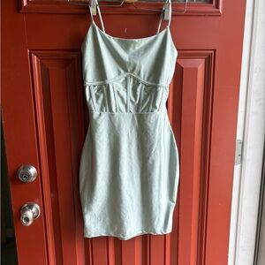 💜 Mint Green Spaghetti Strap Dress